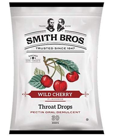 Smith Bros. Cough Drops Bag 30 - Bag Cherry Lozenge