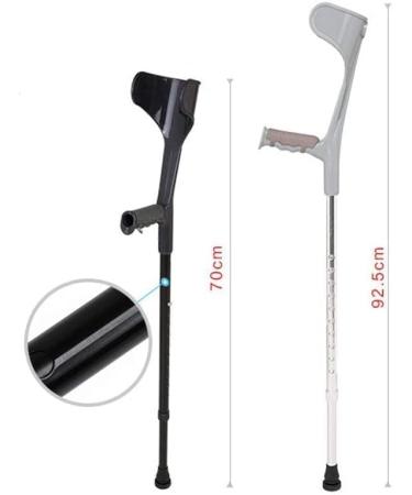 ATHUAHLR LRVTREC Forearm Crutches Adjustable Crutches Forearm Crutches Handles Multifunctional Shock Absorption Rehabilitation for The Elderly Lightweight Arm Crutch (Color : Black) - Buy Online on GoSupps.com