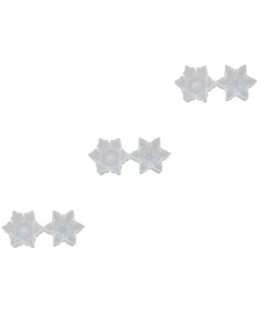 COHEALI 6 Pcs Epoxy Resin Diy Epoxy Gel Mould Mold Christmas Set up Whitex3pcs 5X8cmx3pcs