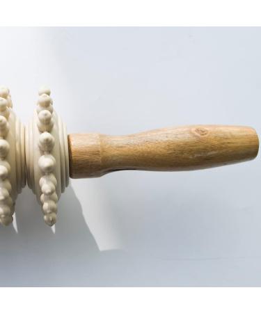 Wooden Therapy Roller Massage Tool - Deep Tissue Body Massage & Muscle Release - 2pcs Pain Relief Roller Stick for Ultimate Relaxation - Buy Online on GoSupps.com
