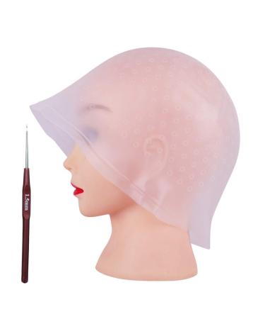Frosting Cap 2-Pack with Hair Coloring Hook - Professional Silicone Hairdressing Tool - Buy Online on GoSupps.com