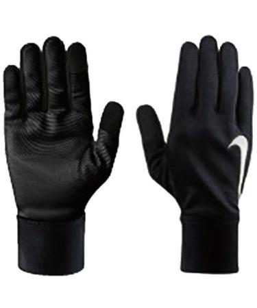 Nike Adult Thermal Running Gloves Black(nwg12058-001)/White Large