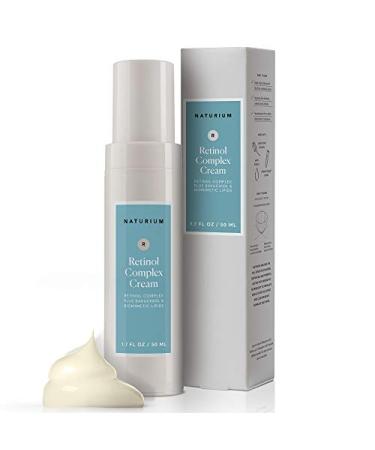 Naturium Retinol Complex Face Cream 2.5% Plus Bakuchiol & Biomimetic Lipids, Moisturizing Skin Repair Facial Cream, 1.7 oz