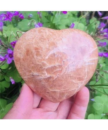 Crystal Decoration Natural Orange Moonstone Crystal Heart Shaped Stones Specimen Decor Gift Natural Stones and Minerals Home Decoration ERTEYIN - Buy Online on GoSupps.com
