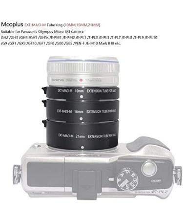 Mcoplus Automatic Extension Tube for Olympus Panasonic Micro 4/3 System Camera - 10mm+16mm+21mm - Buy Online on GoSupps.com