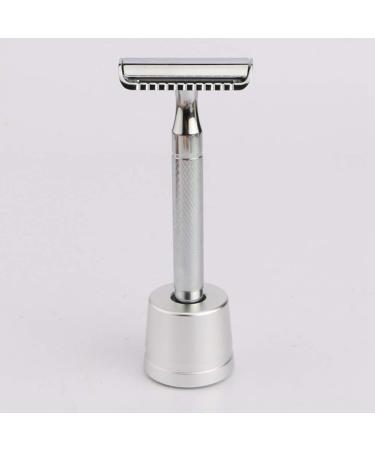 Abledance Shaver Stand - Alloy Regular Razor Holder (Silver) | International Shipping Available - Buy Online on GoSupps.com
