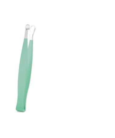 Nose Hair Trimmer Stainless Steel Nose Hair Trimmer Nose Clip Tweezers Round Head Ring Nose Clip Eyebrow Nose Hair Tweezers Trimmer (Color : Light Green)