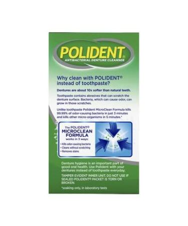 Polident Overnight 40ct - Strong Comfortable Denture Care for All Night Wear | Fast International Shipping - Buy Online on GoSupps.com