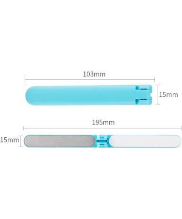 Desikixudy Folding Nail File Double Side Nail Grinding Sanding Remove Buffer UV Gel Polish Manicure Tool Blue - Buy Online on GoSupps.com