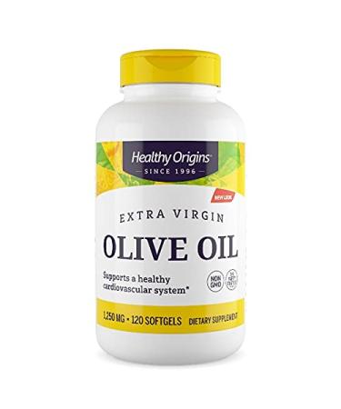 Healthy Origins Extra Virgin Olive Oil Softgels, 120 Count - Buy Online on GoSupps.com