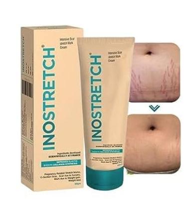 I.nos tretc'h Stretch Mark Cream To Reduce Stretch Marks & Scars With Rutin Shea Butter Two Peptides Coconut Oil Sunflower Seed Oil Green Bean Seed Extract Along Many Natural Ingredients 60g