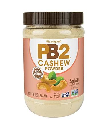 PB2 Powdered Cashew Butter - Cashew Powder with No Added Sugar or Salt [1lb Jar] 1 Pound (Pack of 1)
