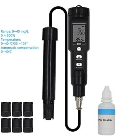 PSPSOPP DO Measuring Device | Removable Probe for Accurate Dissolved Oxygen Measurement | Low Battery Warning & Backlight Feature | International Shipping - Buy Online on GoSupps.com