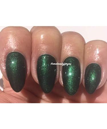 Bluesky Nail Gel Polish GREEN Pretty Poison Dark Green Shimmer UV LED Soak Off 10ml (Requires Drying Under UV/LED Lamp) - Buy Online on GoSupps.com