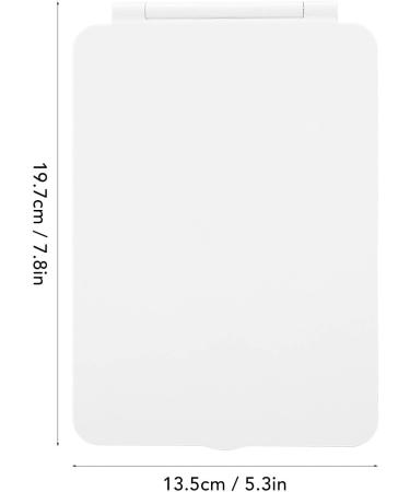 Brightness Adjustable Lighted Makeup Mirror Rechargeable HD Mirror with 3 Colors Light Modes for Makeup Lovers Foldable Portable Mini Makeup LED Mirror for Travel Home Use(White) - Buy Online on GoSupps.com