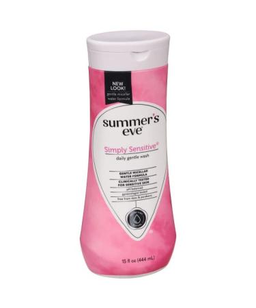 Summer's Eve Simply Sensitive Feminine Cleansing Wash for Sensitive Skin - 15.0 FL OZ - Buy Online on GoSupps.com