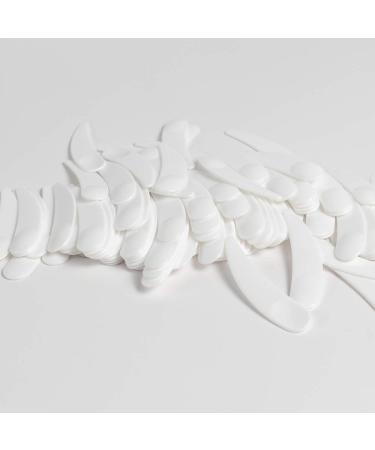 ZEJIA 100 PCS Mini Makeup Mask Spatula - White Plastic Cosmetic Spoon for Mixing and Sampling - Buy Online on GoSupps.com