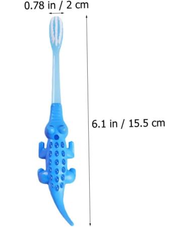 Minkissy 8-Piece Cartoon Animal Toothbrush Set - Eco-Friendly Wooden & Metal Toy Storage - Perfect for Kids' Dental Care - Buy Online on GoSupps.com