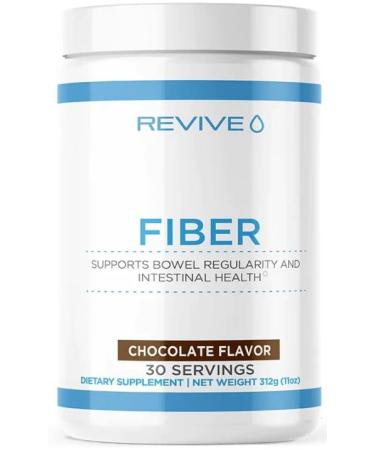Revive MD Fiber - Digestive Health Fiber Psyllium Husk Oat Flour - 30 Servings (Chocolate)