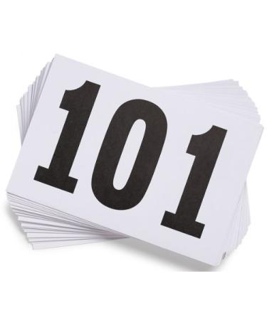 Gill Athletics Competitor's Number Paper Tags (Set of 100) 101-200
