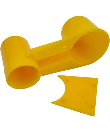 12Pcs Automatic Bird Drinker Feeder for Poultry Cage - Yellow - Buy Online on GoSupps.com