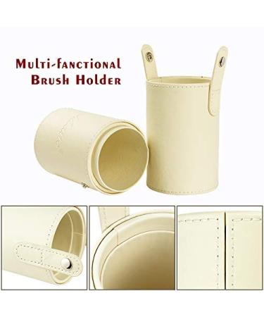 Matto 10-Piece Golden Makeup Brush Set with Holder | Foundation, Powder, Mineral, Eye & Face Brushes - Buy Online on GoSupps.com