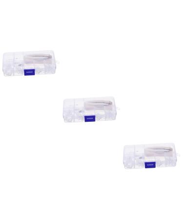 Gleavi 3 sets Tool for the glasses repair glasseset set glasses screws Glasswear drinking glasses Headphone accessories Frameless glasses Schnapps glasses Anti-slip glasses nasal pads Suite different colors x 3 pieces 1.4x0.7x0.6cmx3PCs