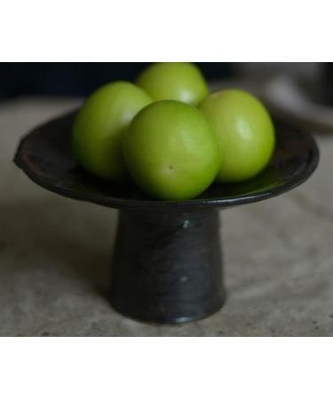 Fruit Bowl Salad Bowl Round Ceramic High-Footed Fruit Plate Snack Dessert Plate Seasoning Plate Tea Plate Dinner Plate Kitchen Storage Plate Fruit Bowl for Kitchen Counter (Color : Black) (White) - Buy Online on GoSupps.com