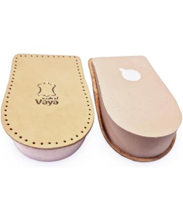 Vaya Medical Nivello 5mm Orthopedic Heel Inserts - Sheep Leather Cushioned Wedge Insoles for Shoes (Brown Size 35-37) - Comfort & Support for Pain Relief - Buy Online on GoSupps.com