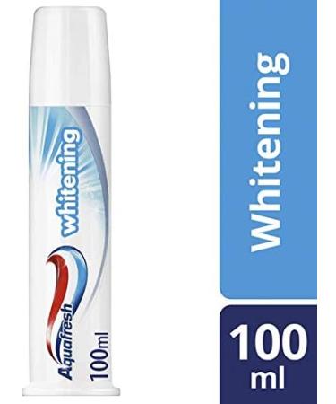AQUAFRESH Whitening Toothpaste Pump 100 ml - Effective Dental Care | International Shipping Available - Buy Online on GoSupps.com