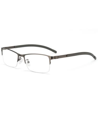 JHDXL reading glasses with spring hinges comfortable glasses for reading relieved blurred vision remains clear and enlarges (color: gray size: +0.25) +0.25 gray