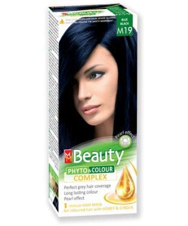 MM Beauty Permanent Hair colour MM Beauty Phyto & Colour 125g - M19 Blue Black