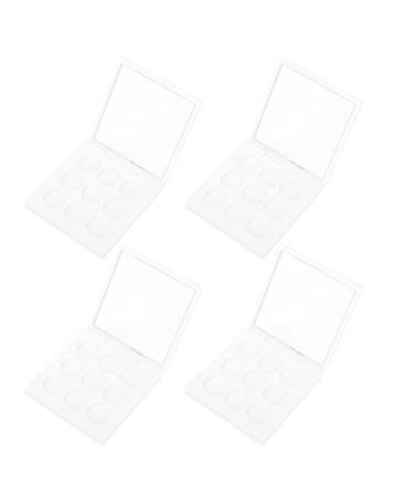 Fomiyes empty magnetic eyeshadow palette compact make-up storage box 9 compartments for eyeshadow lipstick rouge powder 4 pieces