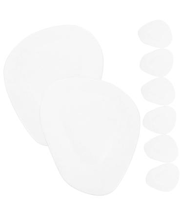 5 Pairs Anti-Slip Insoles Adhesive Forefoot Pad Plantar Insole Anti- Slip Insoles Foot Pads Gel Cushions Shoe Inserts for Heels Gel De Cejas Transparente Non-Slip