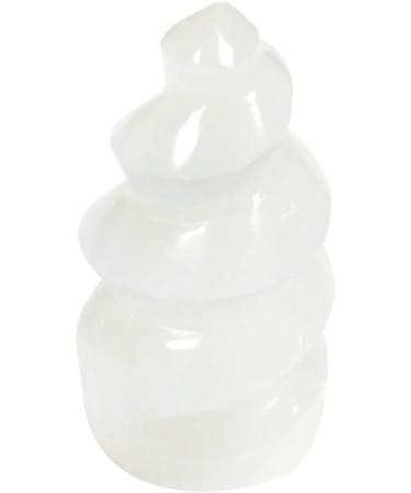 Clear Selenite Spiral Crystal Stone - Negative Energy Balance & Chakra Healing - Buy Online on GoSupps.com