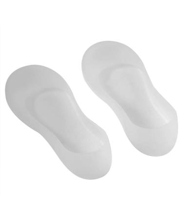 Silicone fu Sock 2 pairs of anti-slip socks silicone gel moisturizing transparent remove cracked skin-crying relieve heel pain (s)