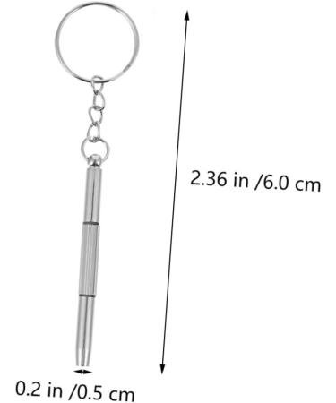 Doitool 10-Part Portable Screwdriver Set | Keychain Tool for Glasses Care & Repair - Perfect for Nose Pads & Tiny Screws - Buy Online on GoSupps.com