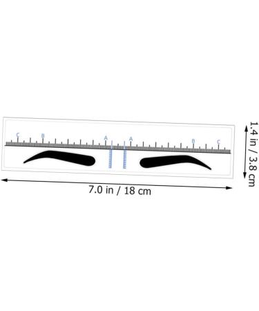  HAKIDZEL 50Pcs Eyebrow Positioning Ruler Eyebrow Shaping Template Eyebrow Ruler Sticker Eyebrow Template Eyebrow Stencil Eyebrow Shaper Kit - Buy Online on GoSupps.com