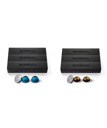 Nespresso Nespresso VertuoLine Capsules Odacio Dark Roast Coffee 30 Capsules VertuoLine Capsules Double Light Espresso Medium Roast Espresso Coffee 30 Capsules