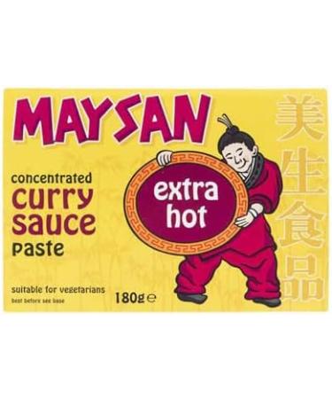Maysan Chinese Curry Sauce - Extra Hot Flavor - Natural Ingredients - (180g Each) - Buy Online on GoSupps.com