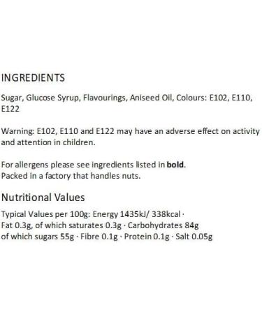 Liquorice & Aniseed Sweets Gift Jar - Buy Online on GoSupps.com