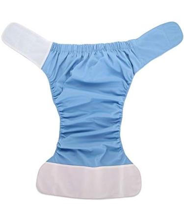 Adjustable Adult Cloth Diapers Pants - Washable & Reusable Incontinence Care Underwear (Blue) - Buy Online on GoSupps.com