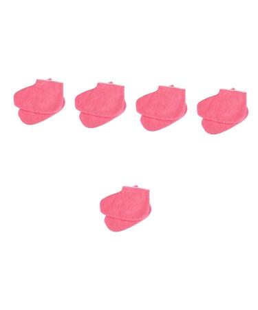 FRCOLOR 5 Pairs Paraffin Wax Foot Cover Foot Paraffin Wax Paraffin Foort Cover Foot Moisturizing Cover Wax Bath Liners Paraffin Foot Cover Paraffin Foot Cover Gloves Red Care