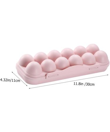 CHILDWEET 2pcs Anti-Collision Damage Chicken Food Trays Plastic Egg Cartons Pantry Egg Bins for re-usable Pink 30X11X6.5CM - Buy Online on GoSupps.com