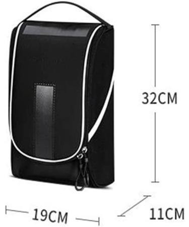 LIZHOUMIL Golf Shoe Bag - Light Portable Zippered Tote for Sport Shoes - Black Fluorescent Yellow - Buy Online on GoSupps.com