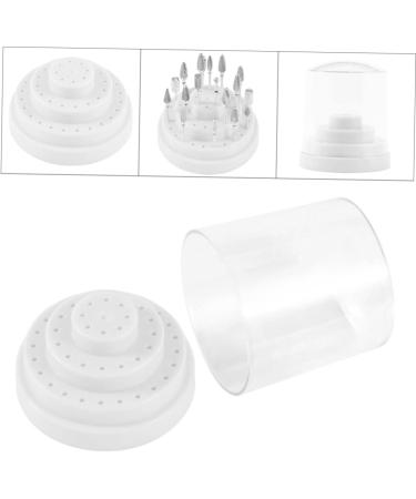POPETPOP 2 Pcs 48 Nail Bit Holder Case Nail Drill Bits Holder Nails Drill Bits Nail Drill Bit Container Nail Bit Organizer Nail Drill Bits Stand White Multicolor Bracket Box Size 1x2pcs Whitex2pcs - Buy Online on GoSupps.com