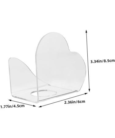 FRCOLOR 2 Pi ces Palette de Nail Art Acrylique Transparent Forme C ur Plateau M lange Maquillage Portable et R sistant pour Vernis Ongles Outil Professionnel et Domicile - Buy Online on GoSupps.com