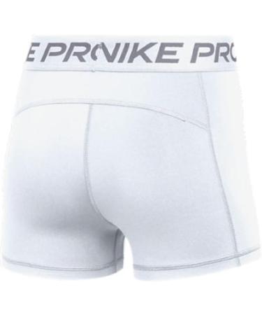 Nike Women's Pro 365 3 Inch Shorts - Medium White | Performance Active Wear - Buy Online on GoSupps.com