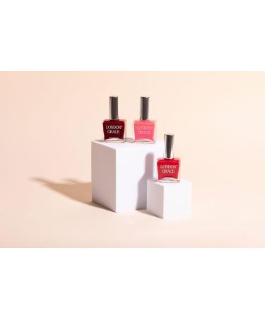 London Grace Nail Polish Set | Long Lasting Vegan Eco-conscious Varnish | Quick Dry Chip-Resistant & No Nasties Formula (Holly Rory & Kirsten) - Buy Online on GoSupps.com