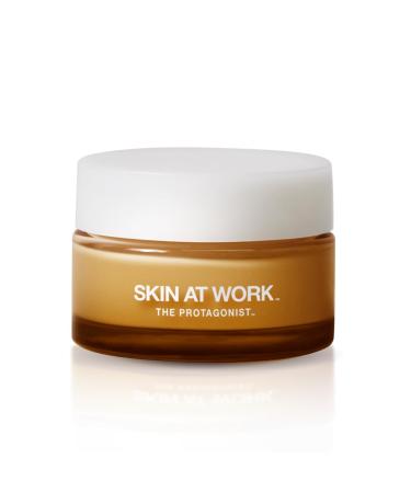 SKIN AT WORK Protagonist 5-in-1 Tightening Radiance Serum, Niacinamide, Caffeine, Hyaluronic Acid, Exfoliating & Plumping Moisturizer for Face & Eyes